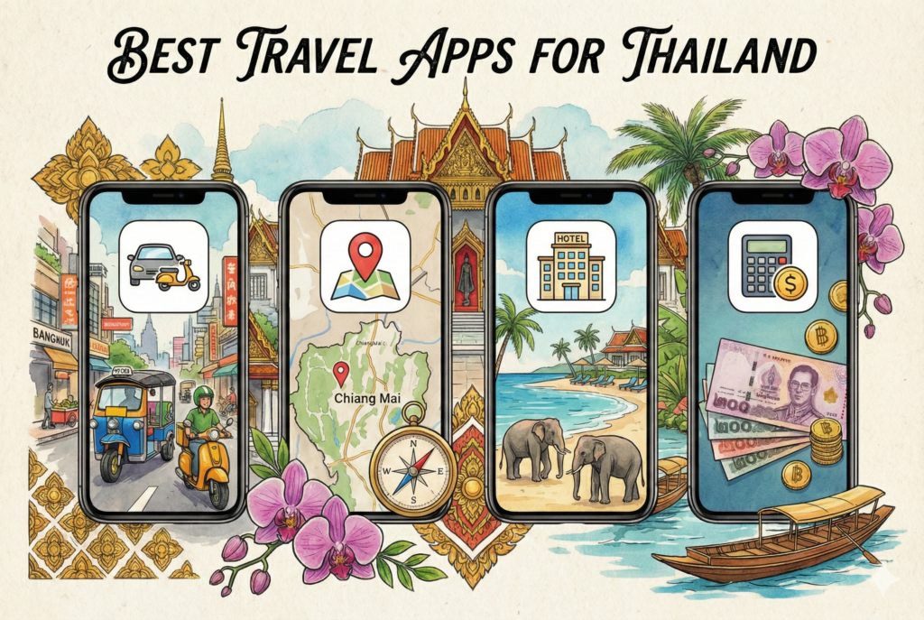top 5 best travel apps for thailand